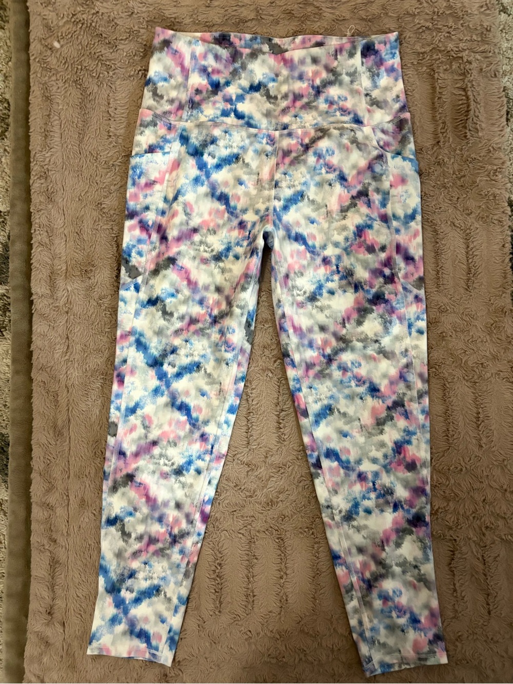 Women’s Multicolor Tie-Dye Active Leggings